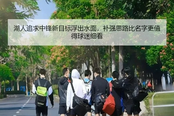 湖人追求中锋新目标浮出水面，补强思路比名字更值得球迷细看